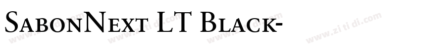 SabonNext LT Black字体转换